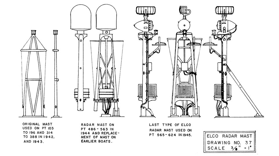PT Boat Radar Drawing